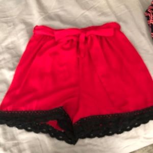 Red & Black Shorts
